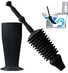 Luigi's Toilet Plungers (Black - Plunger with Storage Holder)