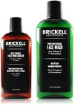 Brickell Men's Daily Essential Face Care Routine II, Purifying Charcoal Face Wash and Daily Essential Facial Moisturizer, Natural and Organic, Scented