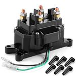 12V 250A Winch Solenoid Relay Contactor Thumb Truck for ATV UTV 2000-5000lbs Winch with 6 Protecting Caps