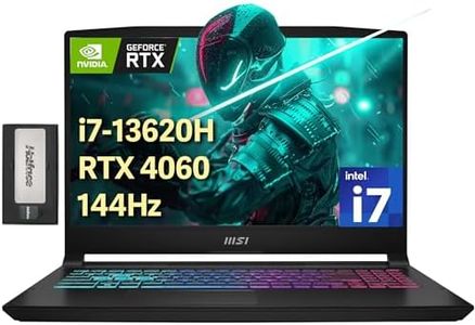 MSI Katana 15.6" FHD 144Hz Gaming Laptop, Intel i7-13620H, NVIDIA GeForce RTX 4060 8GB, 32GB DDR5, 2TB PCIe SSD, 4-Zone RGB Keyboard, Webcam, Wi-Fi 6, Win 11 Pro, Black, 256GB Docking Station Set