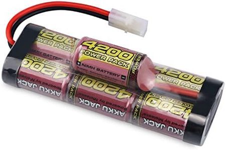 melasta 8.4V 4200mAh 7-Cell NiMH Battery Pack with Tamiya Discharge Plug for RC Racing Car