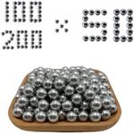 200 x .50 Cal Paintballs, for Self Defense and Shooting Practice, 2.7Gram .50 Caliber Aluminum Slingshot Ammo for T4E TR50/HDP50/HDR 50