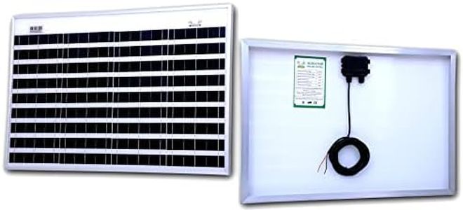Agriansh Solar Panel 35 Watt Polychristiline Plates for Home Appliance Operated On 12Volts DC Like Outdoor Light, Battery Or Mobile Charging, Solar Fence Energizer Charger