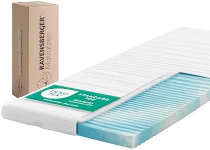 RAVENSBERGER Gel Topper Gel-LUX - Härtegrad H2/H3, mittel - 50-110 kg - 160 x 200 cm, Höhe 9 cm - Matratzenauflage aus Gelschaum mit Funktions-Bezug, allergikerfreundlich