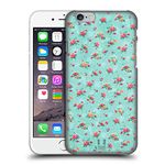 Head Case Designs Blue Vintage Ditsy Flowers Hard Back Case and Matching Wallpaper Compatible With Apple iPhone 6 / iPhone 6s