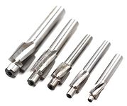 Preamer 5pcs M3-M8 Pilot Slotting Counterbore Mould End Mill Cutter Solid Slot Countersink End Mill Drill Bit