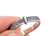 Claire's Darkened Ring- Made from 940 Argentium Sterling Silver