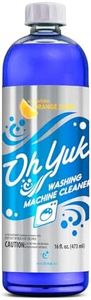 Oh Yuk Washing Machine Cleaner for All Washers (Top Load, Front Load, HE and Non-HE), Natural Citrus Fragrance, Four Cleanings Per Bottle, Septic Safe, 16 Fl Oz