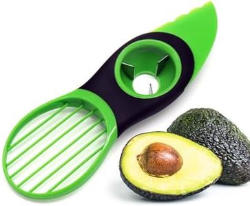 1 Pz Multifunzione Avocado Coltello, Affettatrice Avocado, Taglia Avocado 3 in 1, Tritatutto per Avocado, Pelapatate per Avocado, per Frutta, Kiwi, Mango, Utensile da Cucina