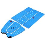 Abahub 9 Piece EVA Surfboard Deck Traction Pads with Kicker for Stomp Skimboards, Surf Boards, Funboard, Fish Board, Blue