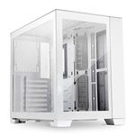 Lian Li O11 Dynamic Mini Snow Edition Mid-Tower Case, White - Modular Design, Dual Chamber, Tempered Glass, ATX, Micro-ATX, Mini-ITX Compatibility