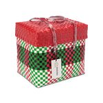 Arnavira� Handmade Multipurpose Basket with Lid 20L Used as Shopping Basket, Storage Basket, Picnic Basket, Beach Basket, Toy Basket (X-Large) (30x20x32 CM)