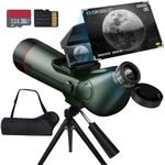 Smart Telescope, Professional Refractor Auto-focus Portable Digital Electronic Telescopes with 4K Astrophotography Camera, Internal And Externat Dual Screens Spotter for Adults and Beginners Astronomy