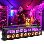 LED RGBW UV Light Bar 60W LED Wallwasher DMX Light Effects Disco Lights Extremely Bright for Christmas Halloween DJ Disco Weddings Garden Stage Lights