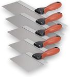 MARSHALLTOWN Drywall Taping Knife Set, 5-Piece Kit, 6-14 Inch Stainless Steel Blades, Made in the USA, DTKTP2