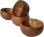 Taal Mell Coconut Bowl Eco-Friendly (Handcrafted from Original Coconut Shells) & 100% Natural (Pack of 2) 300ml