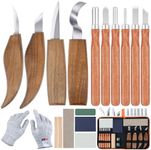 Ninonly 17Pcs Wood Carving Tools, W