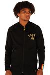Kronk Full Zip Track Top with Gold One Colour Gloves Logo Black X Large