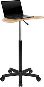 Flash Furniture Mobili Flash Computer Seduta al Supporto, scrivania Portatile, Acero, Set di 1