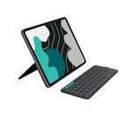 Logitech Flip Folio, Keyboard Case for iPad Pro 13-inch (M4 & M5) & iPad Air 13-inch (M2 & M3) (2024, 2025) - Protective & Stowable Bluetooth Keyboard Case, Multi-Device, QWERTY UK Layout - Graphite