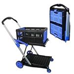 APOXCON Folding Shopping Cart, Two 