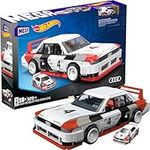 MEGA Hot Wheels Collectible Car Building Toy, Audi 90 Quattro IMSA GTO with 973 Pieces and Die-Cast Model, Build & Display Set for Collectors, Red