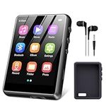 64GB Mp3 Player Bluetooth 5.3, SWOFY Digital Audio Players with 2.4" Touch Screen M4 Music Player with HD Speaker, FM Radio, Recording Support up 128GB Black