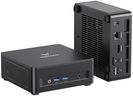 MINISFORUM UM760 Slim Mini PC, AMD Ryzen 5 7640HS Processor Mini Computer(6C/12T, Up to 5.0GHz), 16GB DDR5 RAM & 1TB PCIe 4.0 SSD, Support 8K@60Hz HDMI 2.1/USB4 Output, WIFI6E/BT5.3/Auto Power On