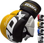 RDX MMA Sparing gloves, mma gloves men, combat gloves for martial arts, muay thai gloves, MMA, kickboxing gloves, Ventilated open palm for MMA grappling, Karate mitt, Adult