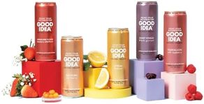 GOOD IDEA - Functional Sparkling Water - 5 Flavors - Primes Metabolism, Balances Blood Sugar - Caffeine Free, Vegan, Keto Friendly, Non GMO, Gluten Free, Kosher - Variety Pack Bundle - 12oz - 30 Cans