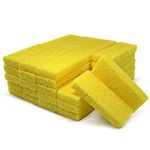 Disposable Foot Scrubber Sponge Pads Pedicure Pumice Stone for Feet Callus Remover Medium Coarse Yellow 40Pcs