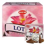 Lotus Incense Cones and Cone Incense Burner Bundle Insence Insense Hem Incense