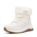 DREAM PAIRS Women's Winter Snow Boots, Faux Fur Waterproof Ankle Booties, Ladies Comfortable Short Boots Outdoor,Sdsb2208W,Off-White,Size 8