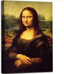 msspart Canvas Prints Wall Art Mona Lisa by by Leonardo DaVinci, The World Classic Paintings Reproductions for Living Room, Office Home Decoration 12"x16"