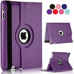 Vultic [Rotating] Case for iPad 2/3/4 [Oldest Models], 360 Degree Stand [Auto Sleep/Wake] Folio Leather Smart Cover (Purple)