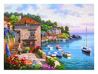 Anatolian Jigsaws 1000 pieces for adults - 1000 piece jigsaw puzzles for adults HARBOUR GARDEN is ideal as a gift for the whole family and the jigsaw puzzle is made of Esca Board