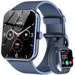 Baolubao Smart Watch for Men Women Answer/Make Call, 1.85" Fitness Watch with SpO2 Heart Rate and Sleep Monitor, 130+ Sports Modes/IP68 Waterproof Activity Tracker for iPhone Android-Blue