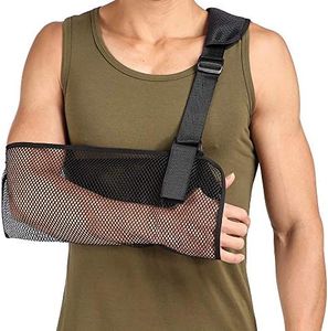 Cool Mesh Arm Sling Medical Orthopedic Shoulder Rotator Cuff Wrist Support Brace Strap Lightweight Breathable for Broken&Fractured Arm