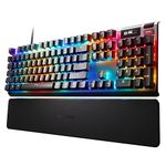 SteelSeries Apex Pro HyperMagnetic Gaming Keyboard — World's Fastest Keyboard — Adjustable Actuation — OLED Screen — RGB – USB Passthrough​ – English QWERTY Layout