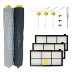 KENSHIRE 800 900 series replacement parts kit compatible with iRobot Roomba 980 960 896 895 886 880 871 866 865 860 850 805 800 Series side brush rubber roller accessories kit