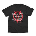 V for Vendetta Inspired People and Governments T-Shirt X Large Black