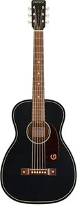 Gretsch Jim Dandy Deltoluxe Parlor Acoustic Guitar, Walnut Fingerboard, Tort Pickguard, Black