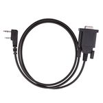 TRENDIVIBE 2-Pin Programming Cable with COM Port for Two Way Radio Walkie Talkies| Data Transfer Cable | Extension Cable