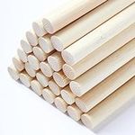 Dowel Rods, 30PCS Bamboo Sticks, Wo