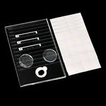 ATOMUS Eyelash Crystal Palette Eyelash Extensions Palette False Eyelash Glue Holder 14.7cm x 9.9cm with Disposable Eyelash Glue Pads and Silicone Pads