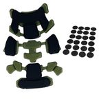 ATAIRSOFT FMA Tactical MT Helmet Pad Set Internal Protective Enhanced Memory Foam Cushion Airsoft Helmet Accessories Green