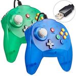 KIWITATA 2 Pack Mini USB N64 Contro