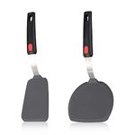 Tenta Kitchen Flexible Silicone Spatula 2 Pack, Silicone Classic Spatula Kitchen Turner Utensils for Flipping Eggs, Pancake, Burgers, Crepes and More Cooking and Baking