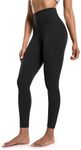 POSHDIVAH Women's Yoga Leggings High Waisted Cloud-Feeling Workout Lounge Soft Pants 25" for Running Athletic Gym Casual Black Large