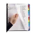 Wilson Jones MultiDex Pro Index Dividers, A to Z, 26 Tabs per Set, Letter Size, Multi-Color (W54733N)